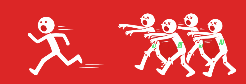 AI threats approaching from the right